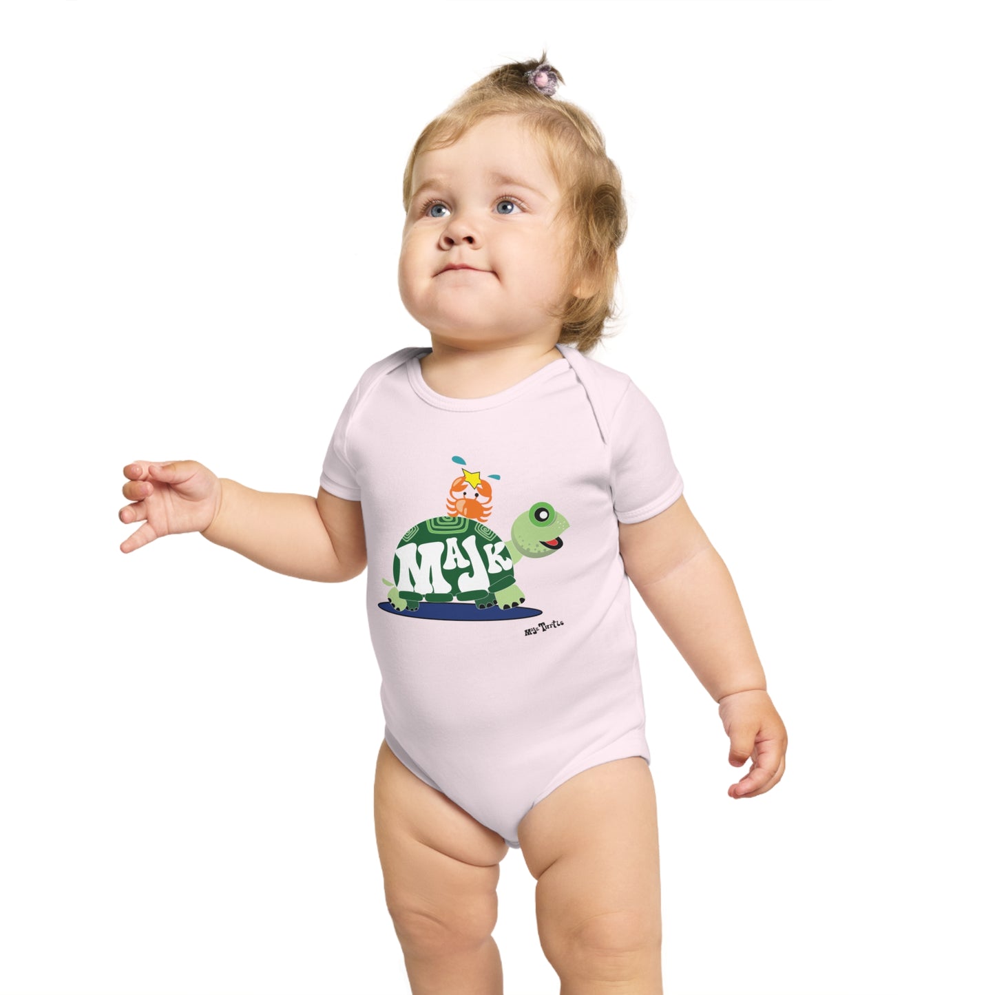 Short Sleeve Baby Bodysuit "Besties" (100% Cotton)