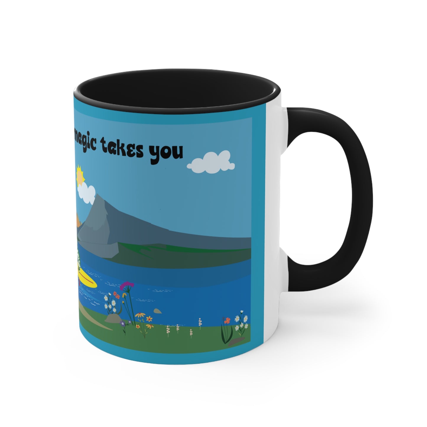 Accent Coffee Mug, 11oz "SUP" collection/ Scenic View