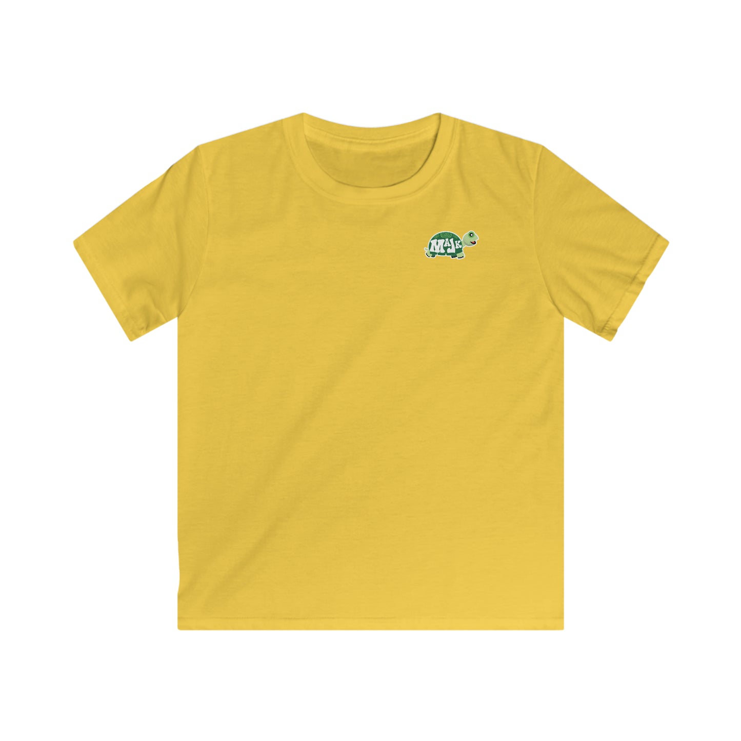 Kids' Softstyle Tee -Turtally Tubed Collection (orange circle)