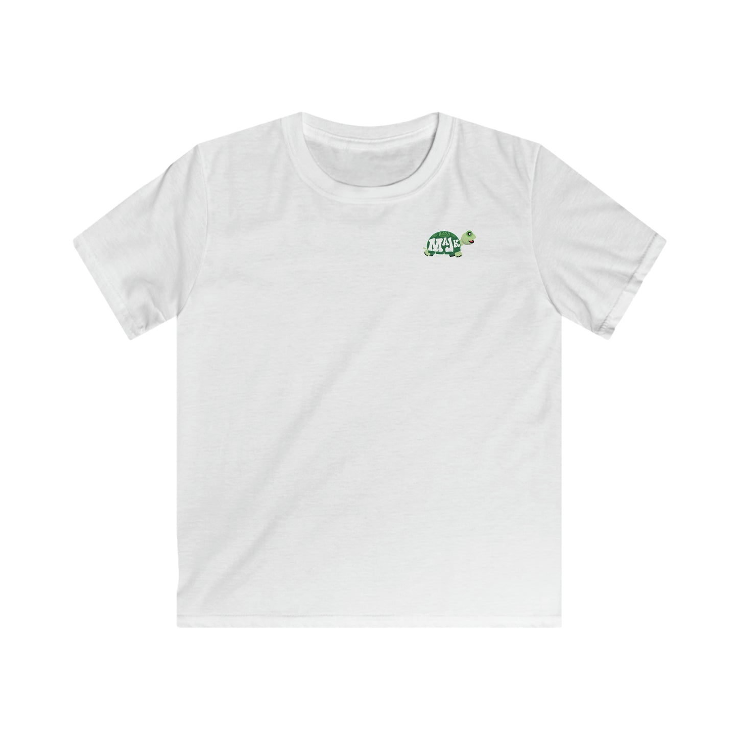 Kids' Softstyle Tee -Turtally Tubed Collection (orange circle)
