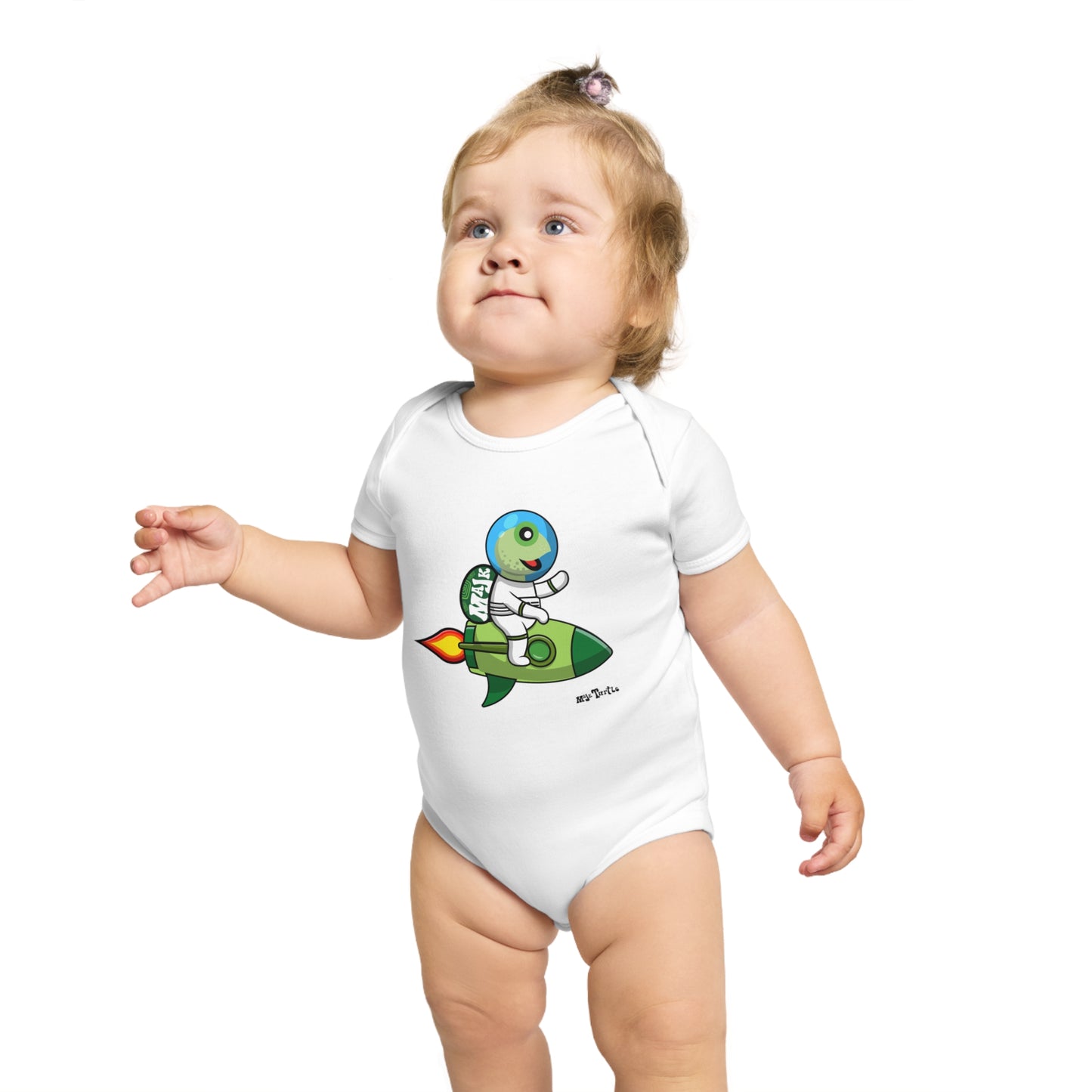 Short Sleeve Baby Bodysuit "Blast Off" collection (100% Cotton)