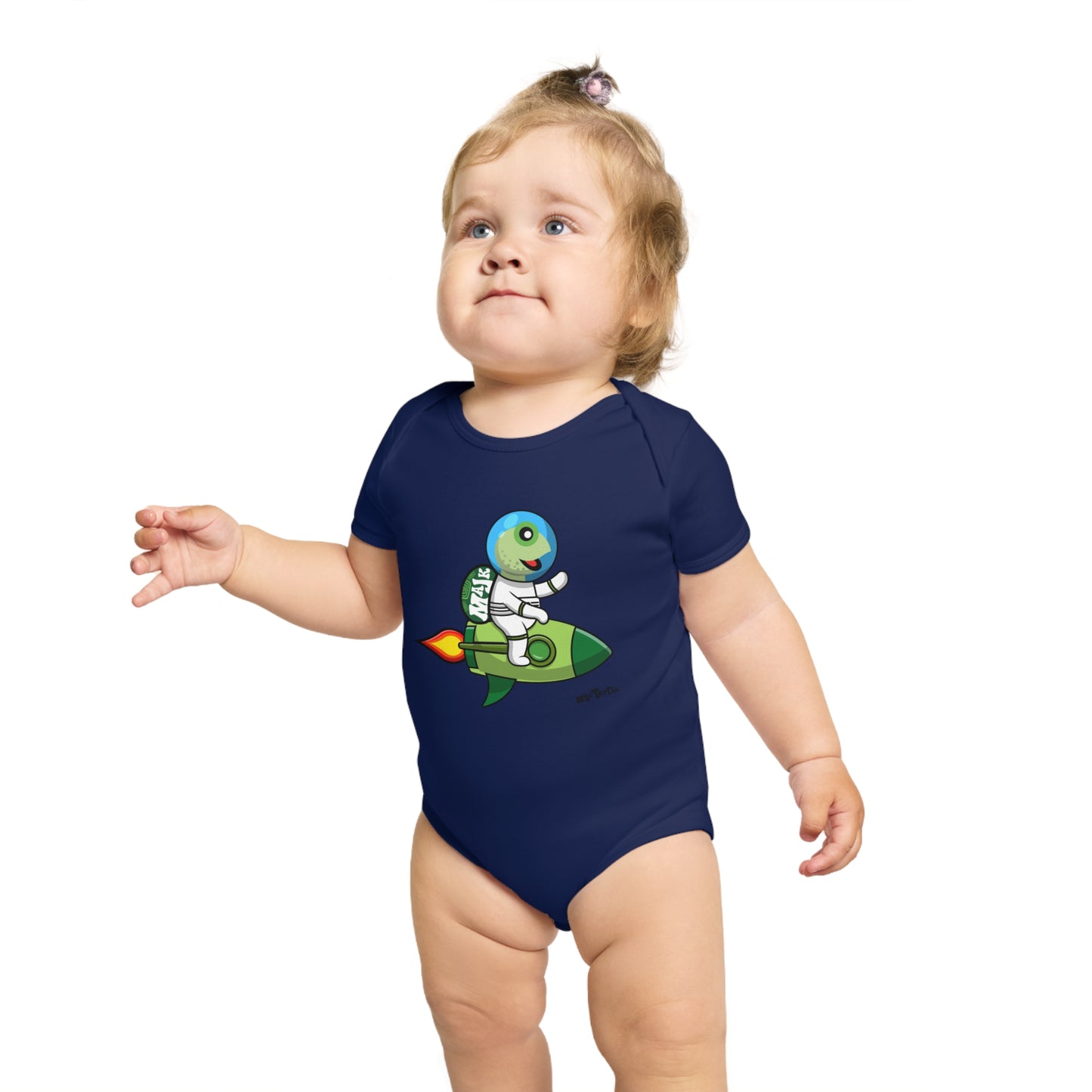 Short Sleeve Baby Bodysuit "Blast Off" collection (100% Cotton)