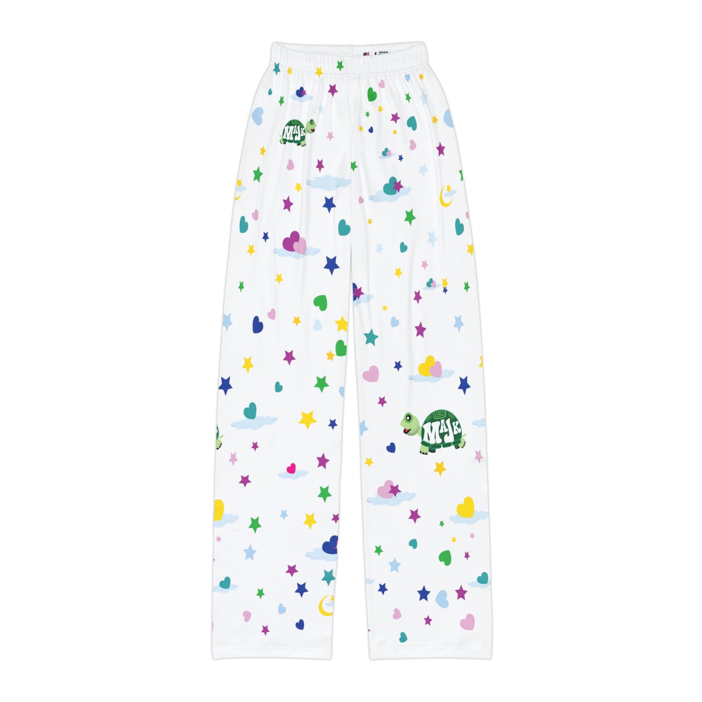 Girl's Pajama Pants, White, "Sweet Dreams"