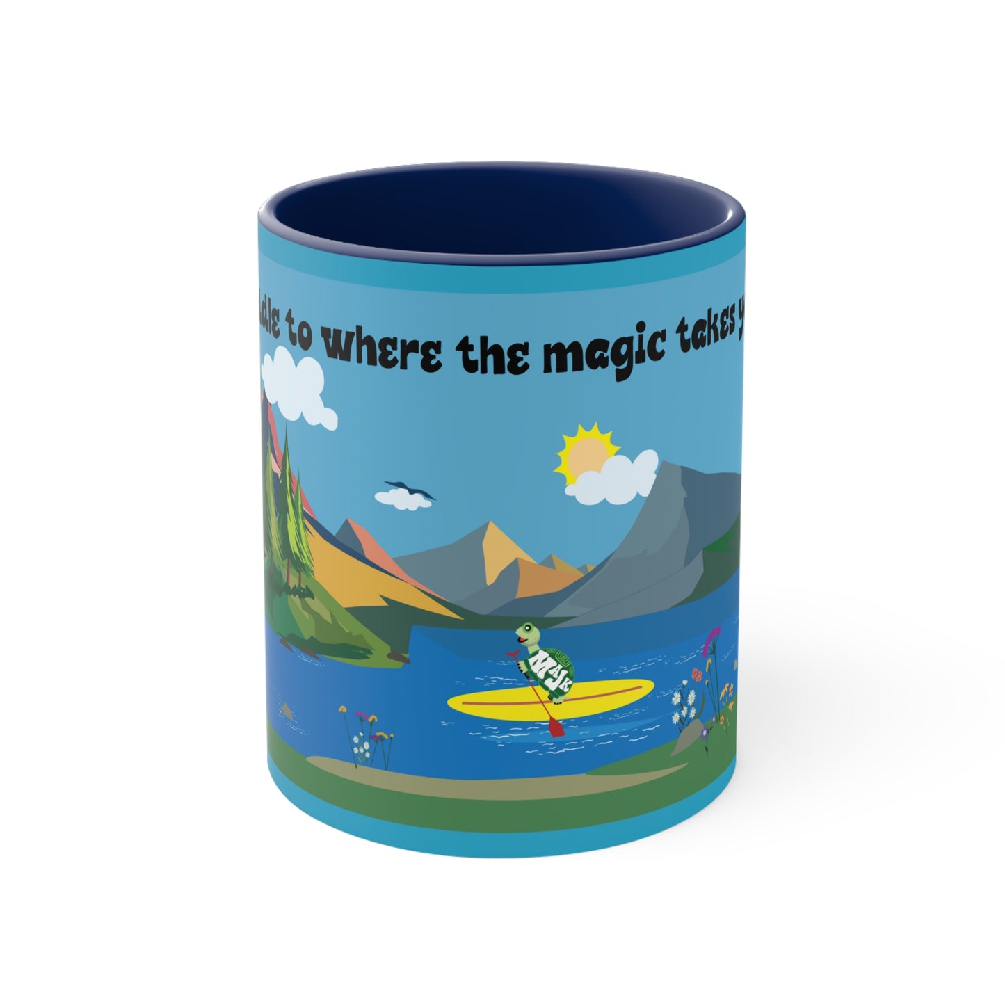 Accent Coffee Mug, 11oz "SUP" collection/ Scenic View