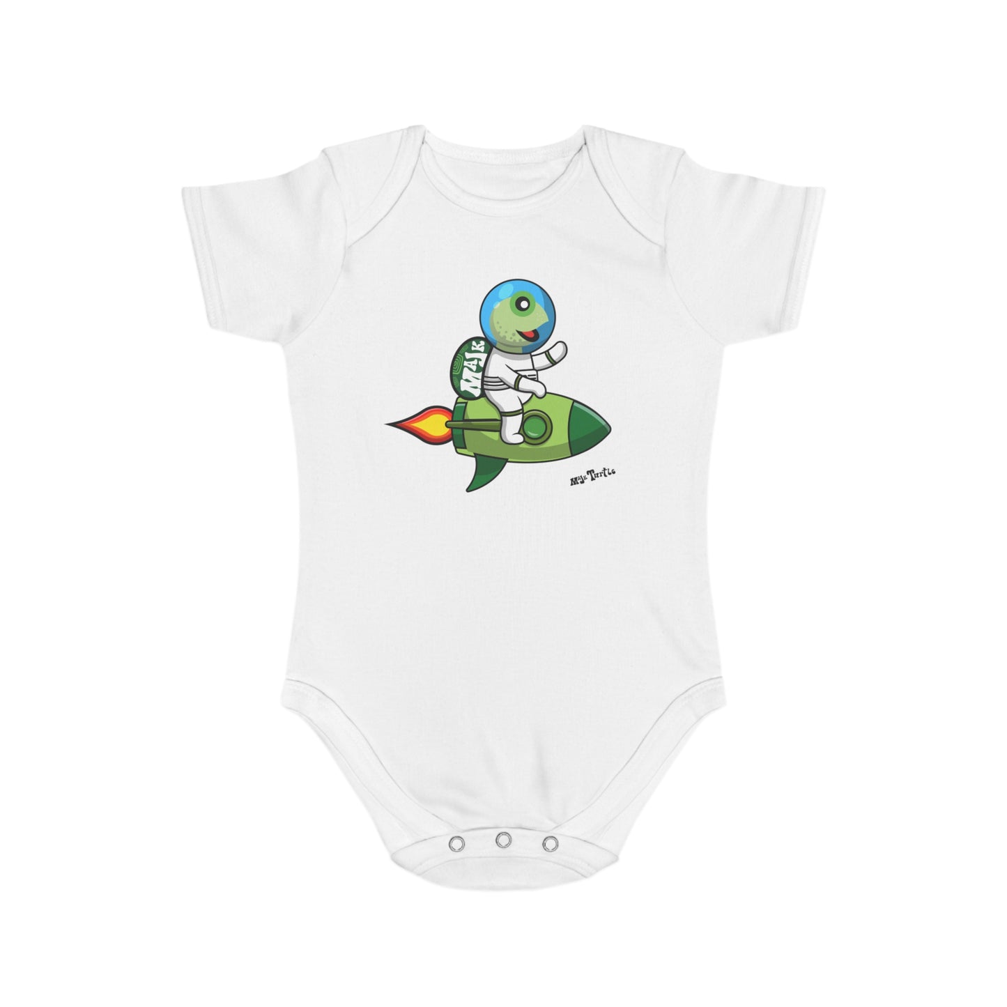 Short Sleeve Baby Bodysuit "Blast Off" collection (100% Cotton)