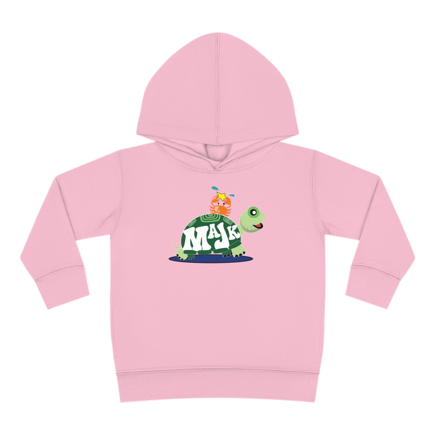 Toddler Pullover, Fleece Hoodie "Besties" (Aqua Logo on back)