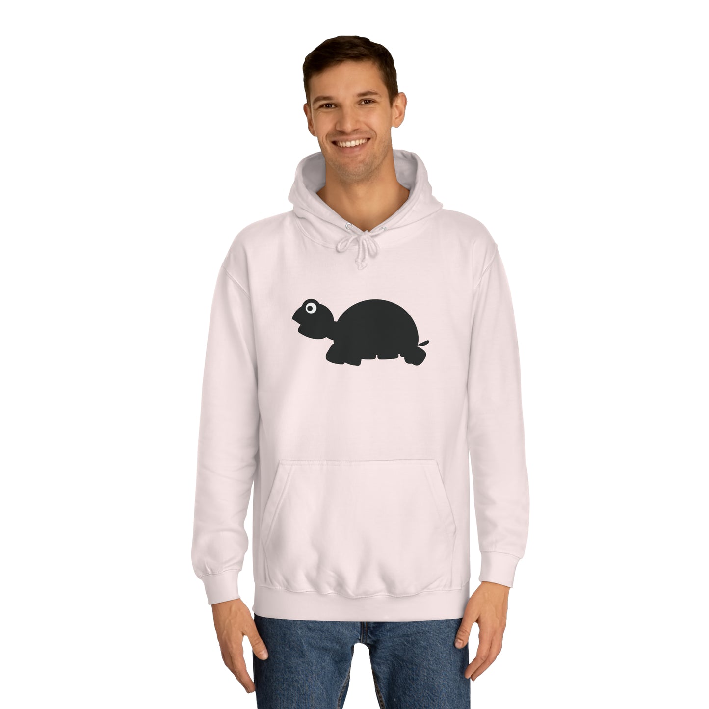 Unisex College Hoodie, MaJk, Black, Silhouette