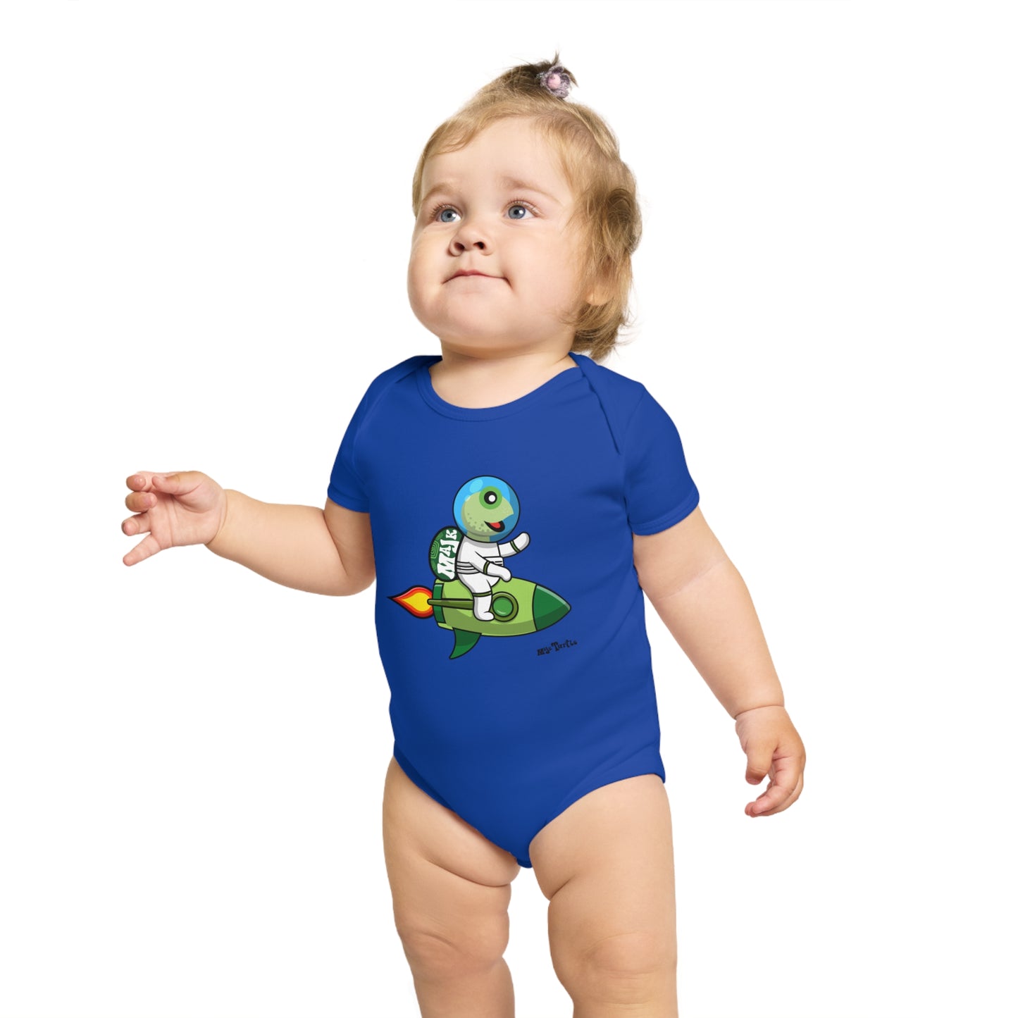 Short Sleeve Baby Bodysuit "Blast Off" collection (100% Cotton)