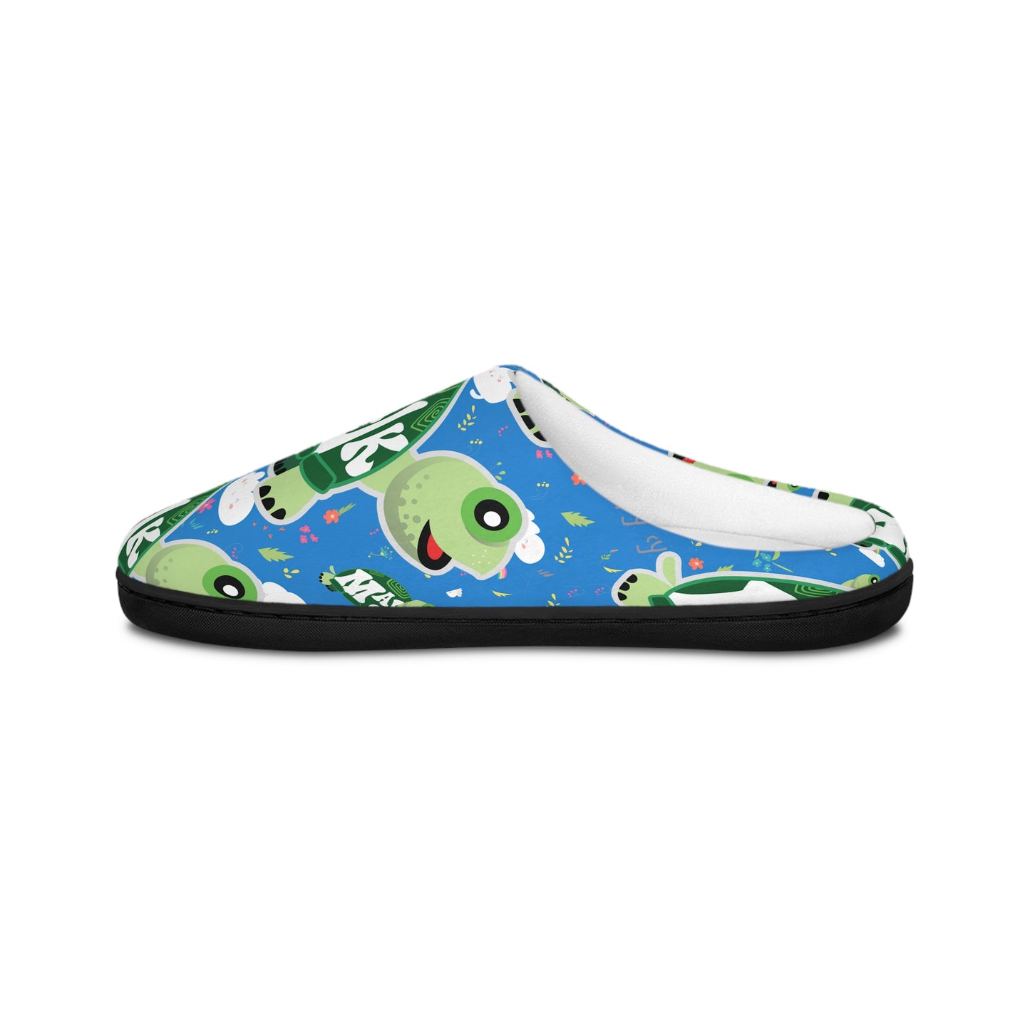 Men's Indoor Slippers, Happy Days Collection (Blue)