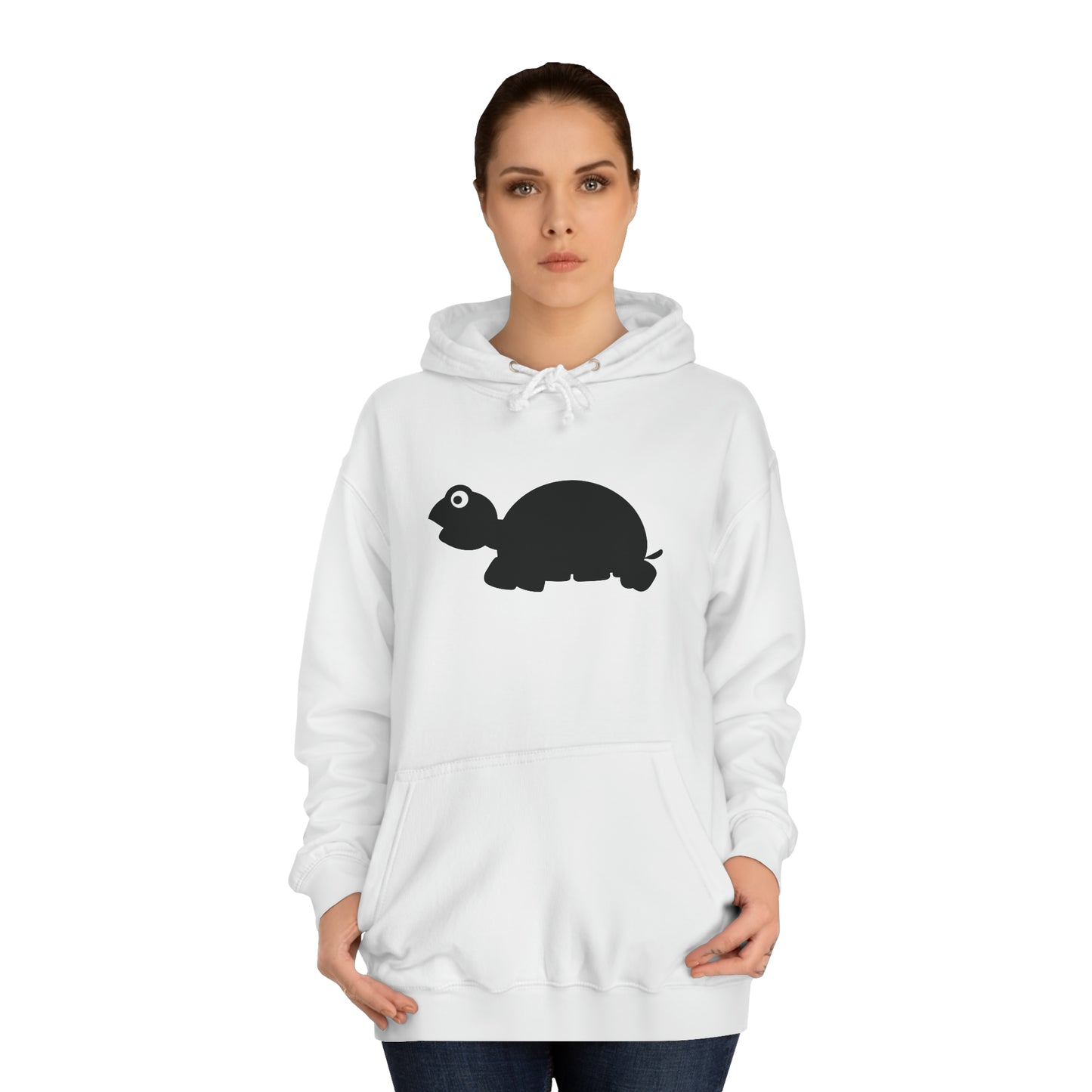Unisex College Hoodie, MaJk, Black, Silhouette
