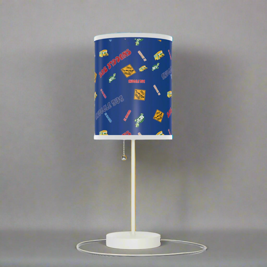 Lamp on a Stand, US|CA plug - Snuggle Bus Collection (blue)