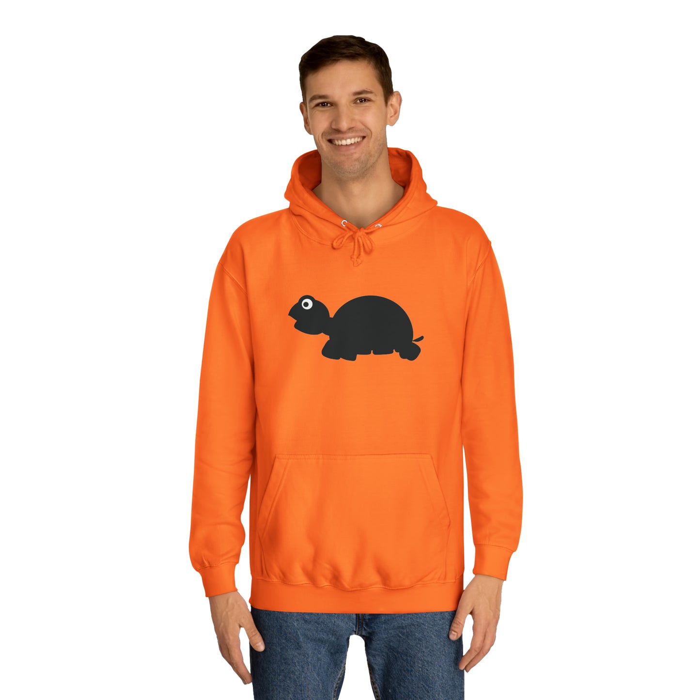 Unisex College Hoodie, MaJk, Black, Silhouette