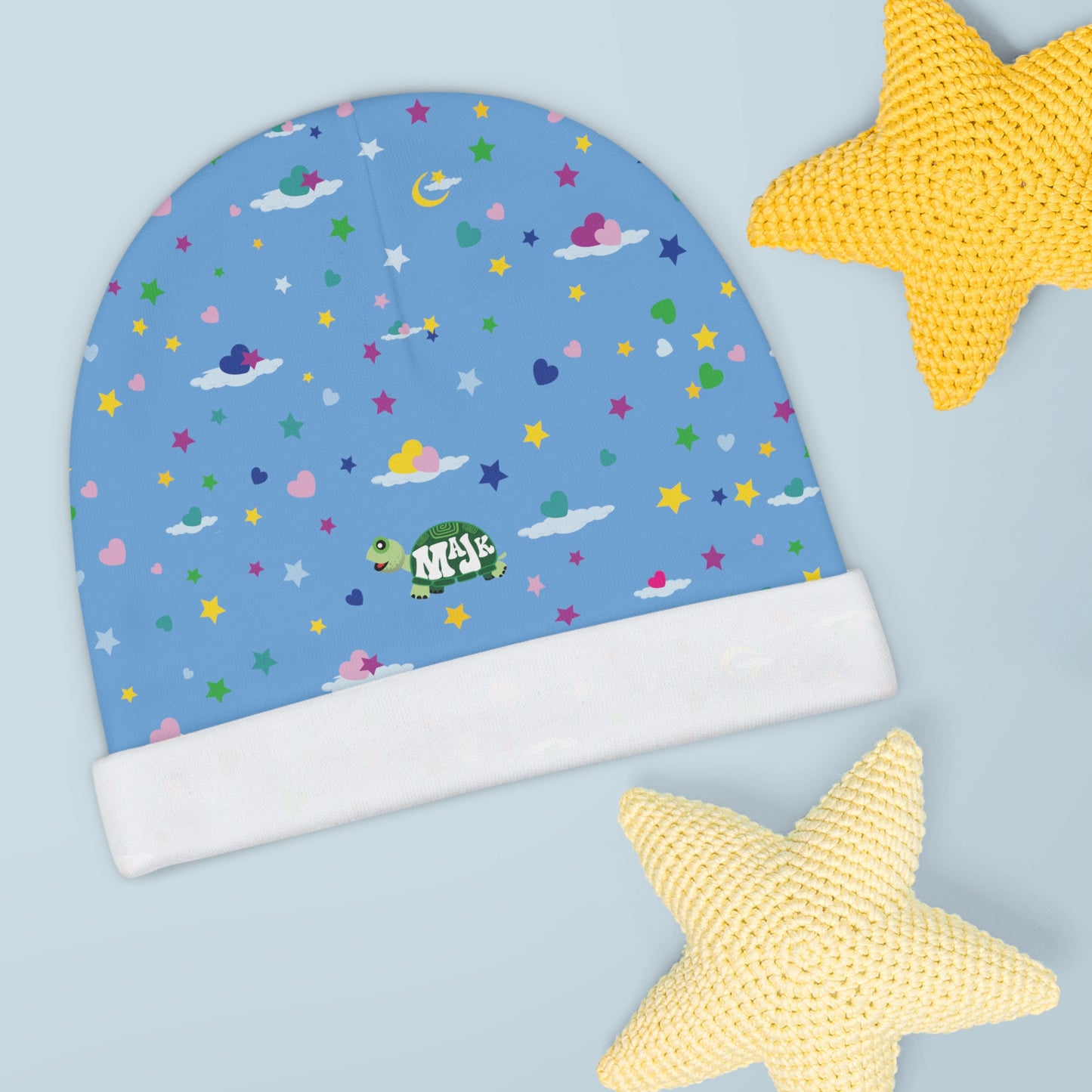 Baby Beanie- Sweet Dreams Collection (Lt. Blue)