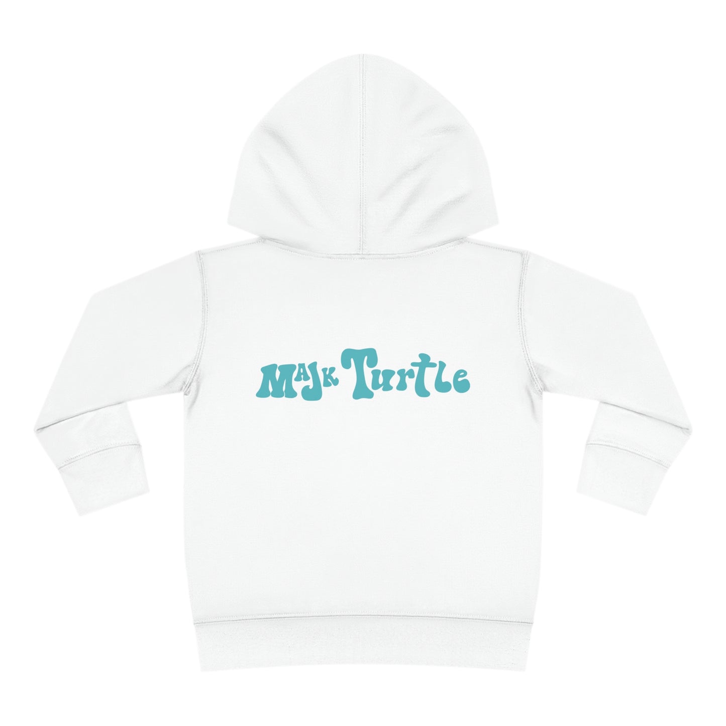Toddler Pullover, Fleece Hoodie "Besties" (Aqua Logo on back)
