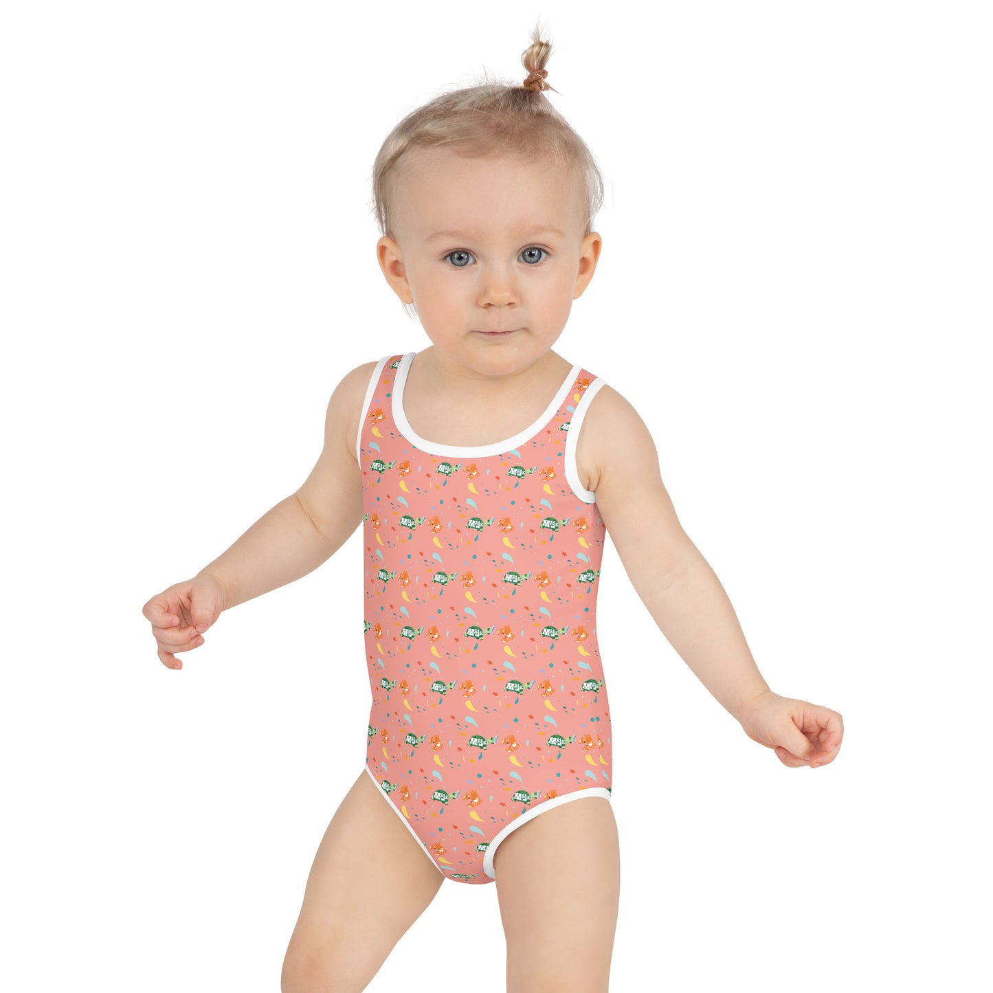 All-Over Print Girl's One-piece Swimsuit "Sun and Surf"
