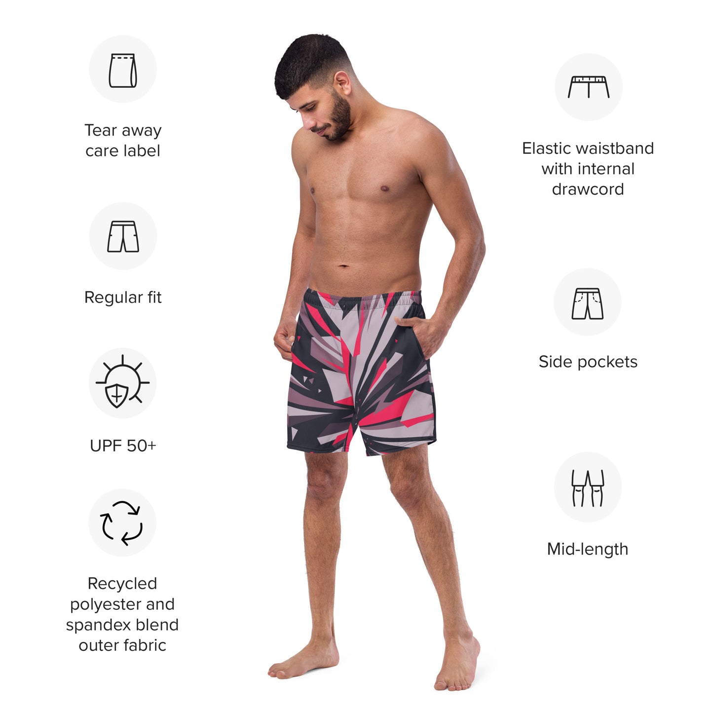 Men's swim trunks "Geo"
