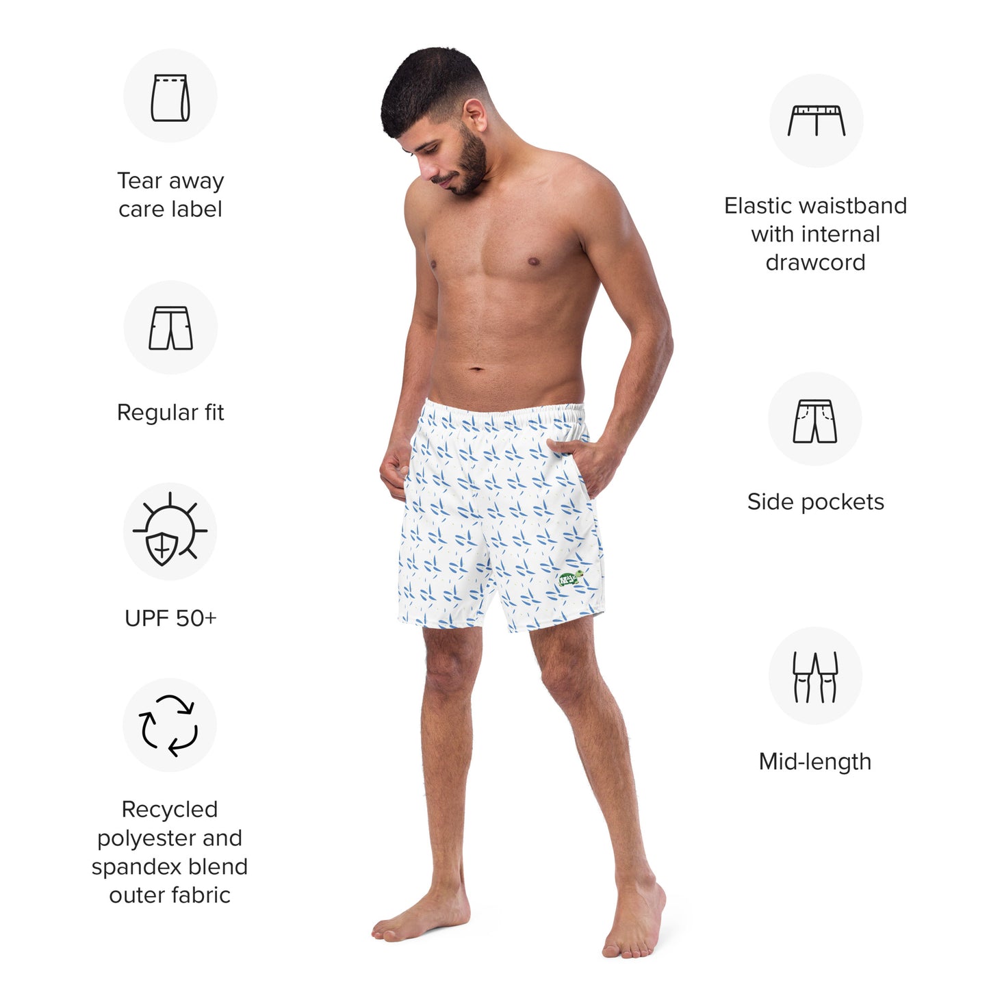 Men's swim trunks "Whitewater"