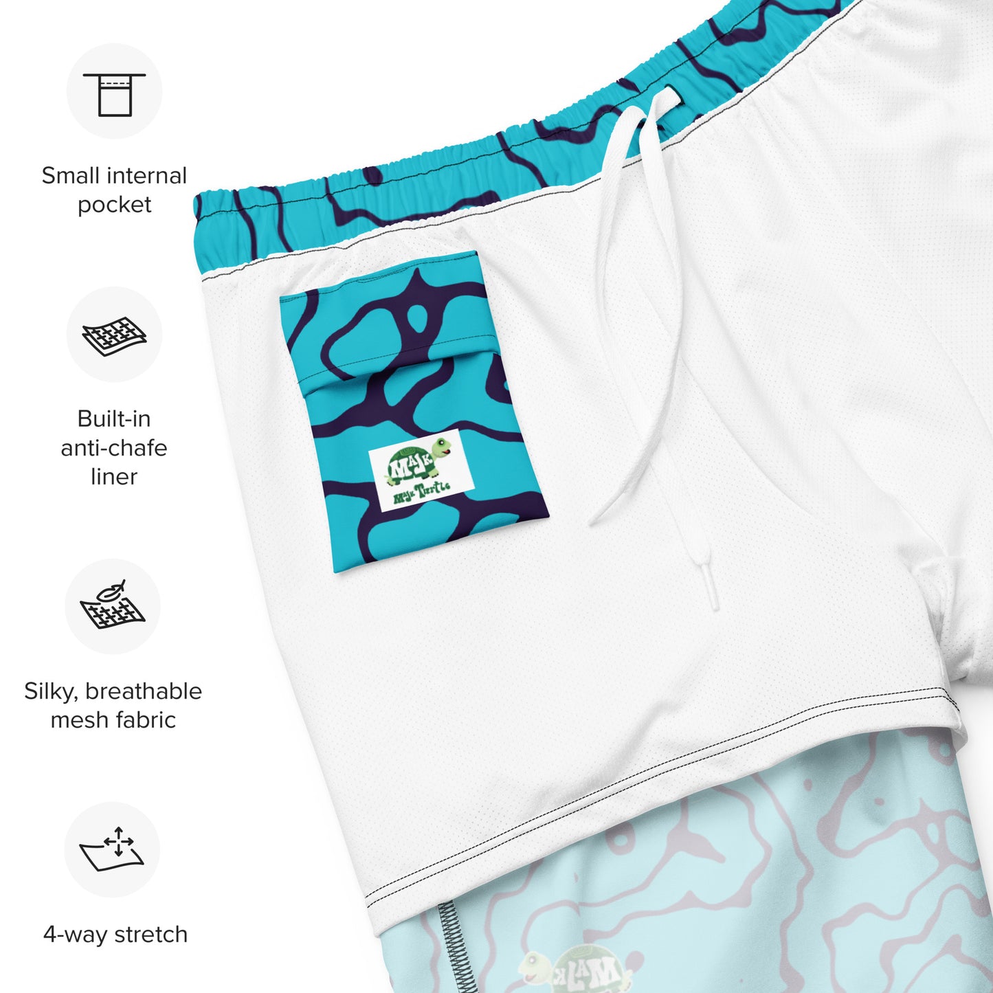 Men's swim trunks "Ripple Effect"