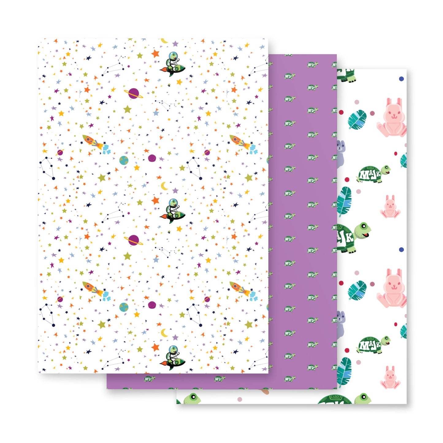 Designer Wrapping paper sheets- "Shell-abration"