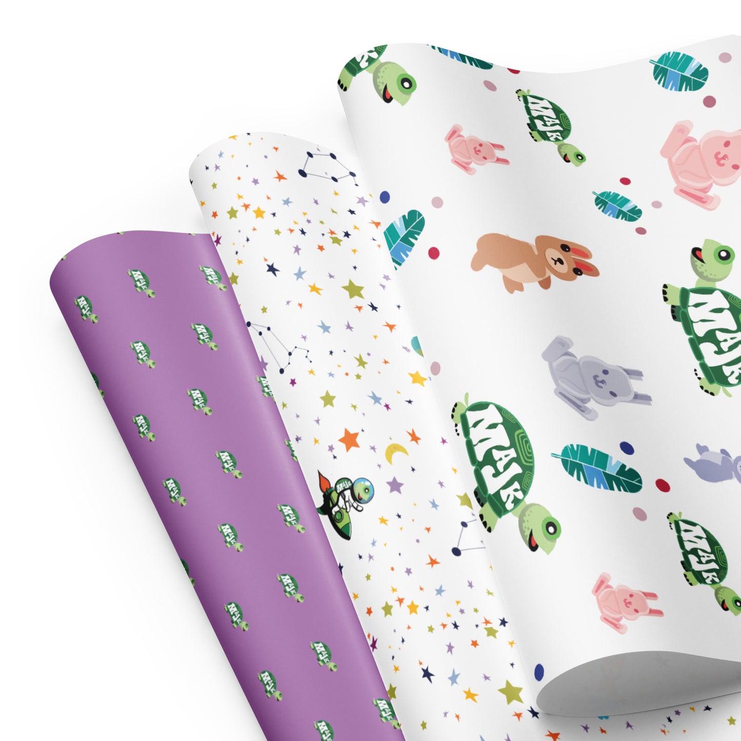 Designer Wrapping paper sheets- "Shell-abration"
