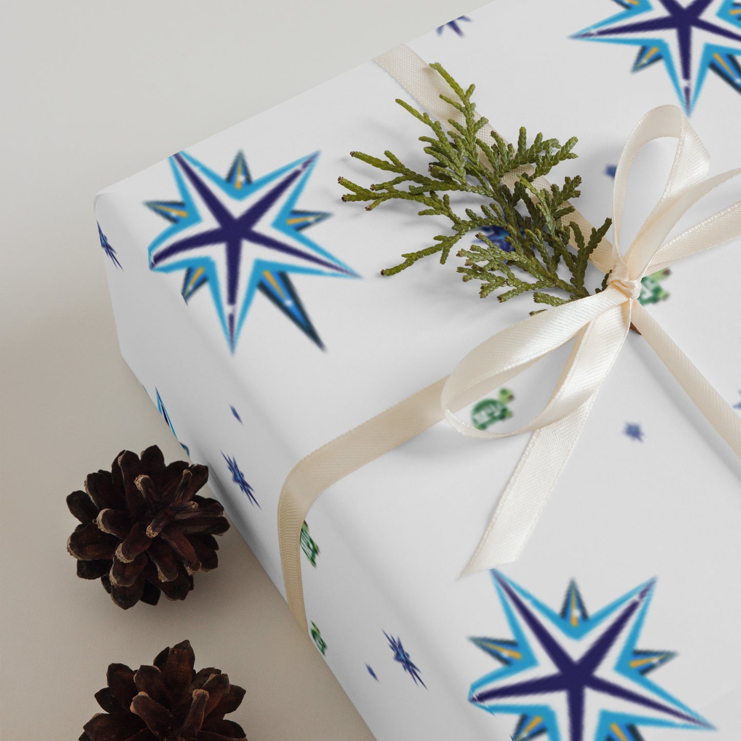 Designer Wrapping Paper Sheets "Turtally Starry Night"