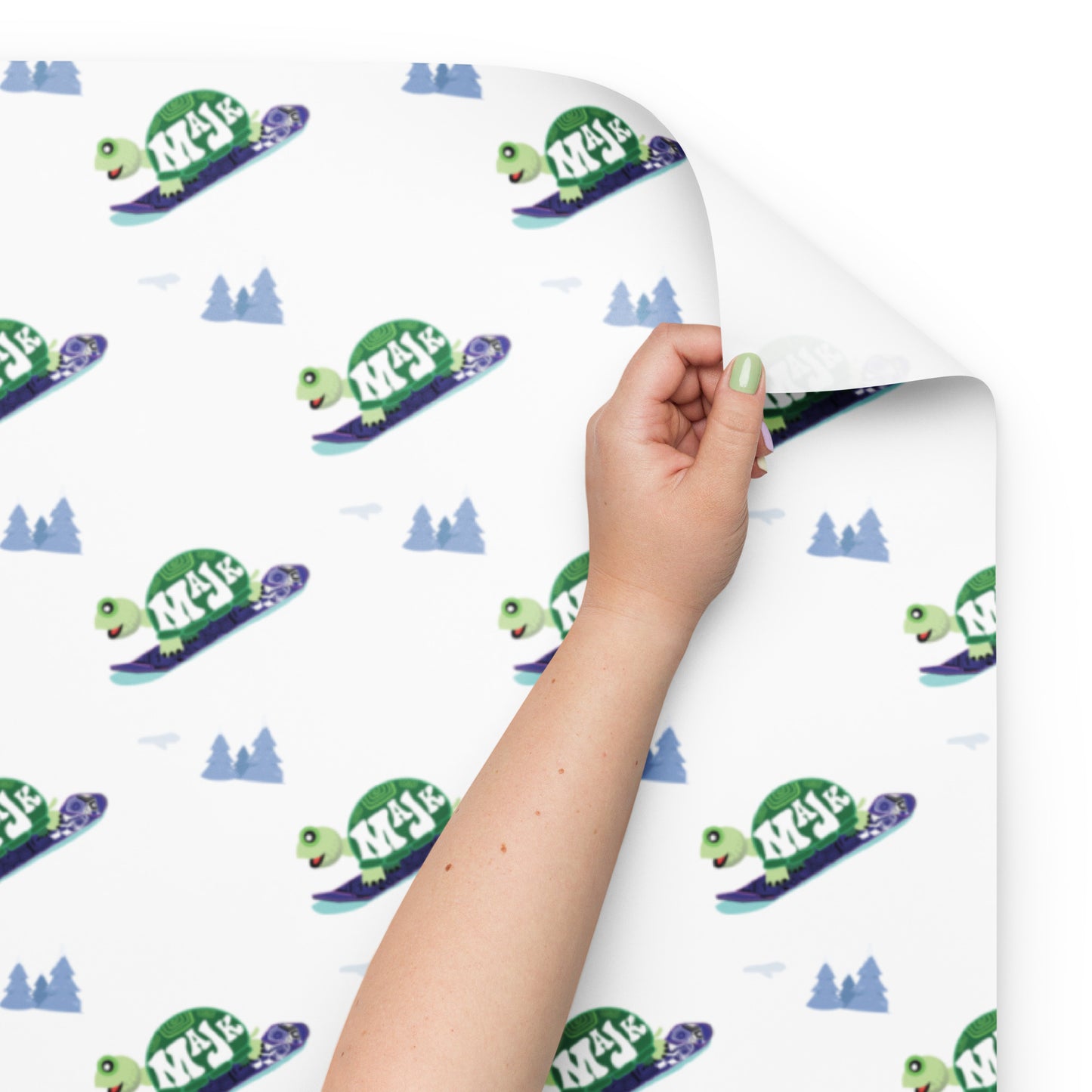 Designer Wrapping Paper Sheets " Turtally Chillin"