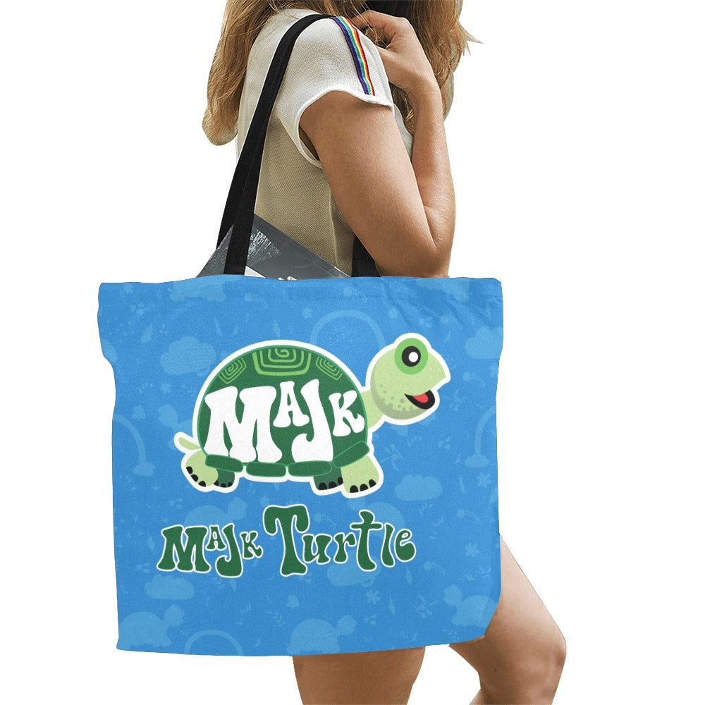 Beach Bag Canvas Tote Bag "Happy Days"