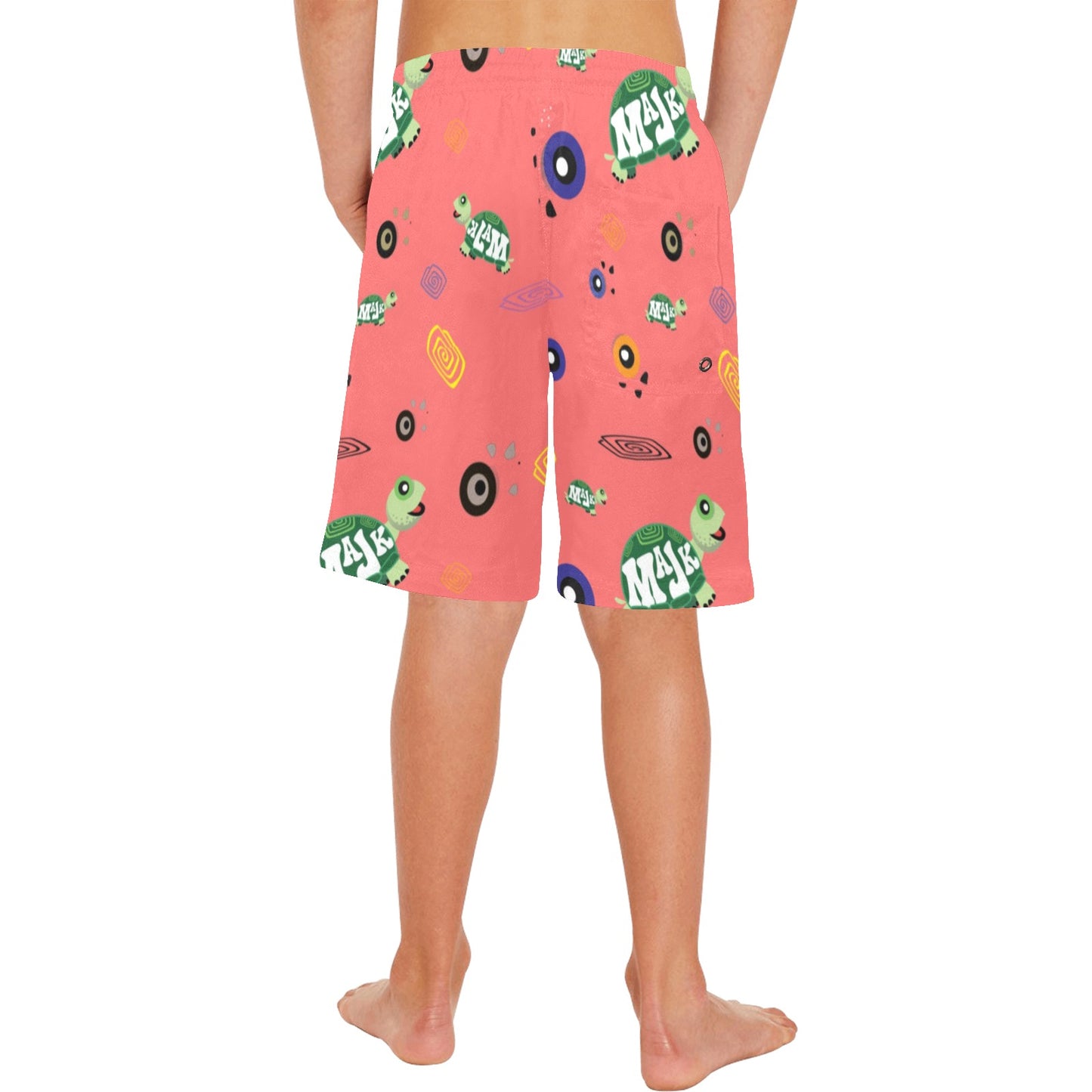 All Over Print Boys' Beach Shorts "Good vibes"