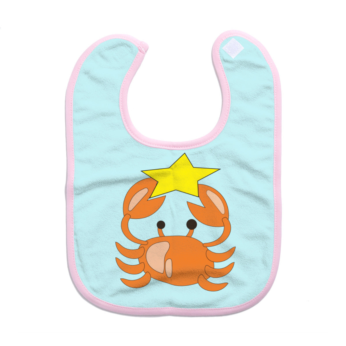 Cotton Baby Bib/Drooling Towel |Cotton "A star is Born" (Aqua)