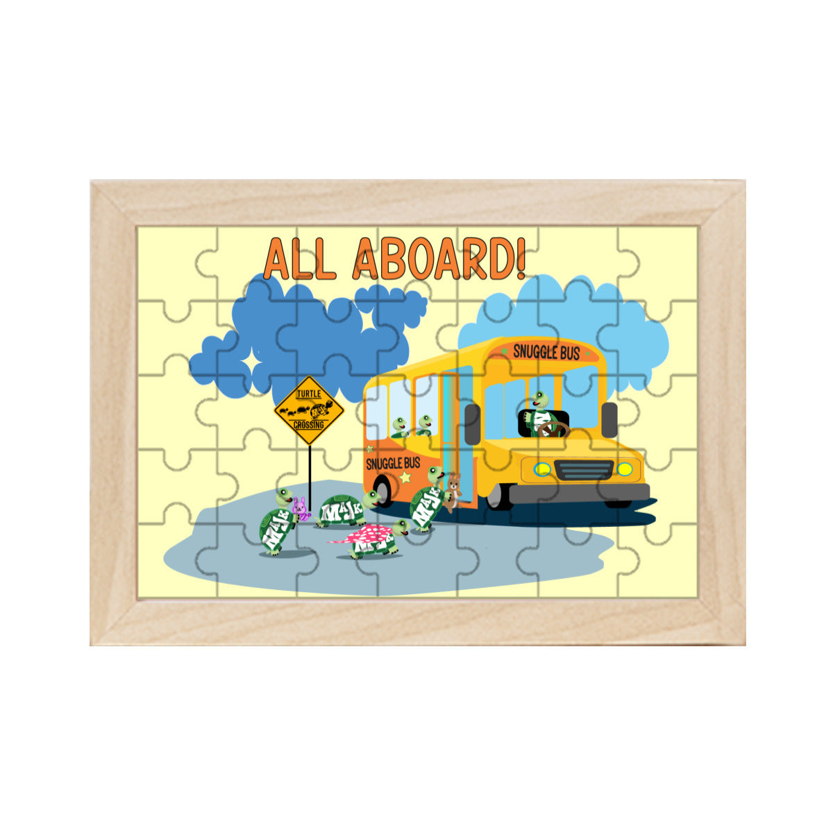 Picture Frame Puzzle "Snuggle Bus"