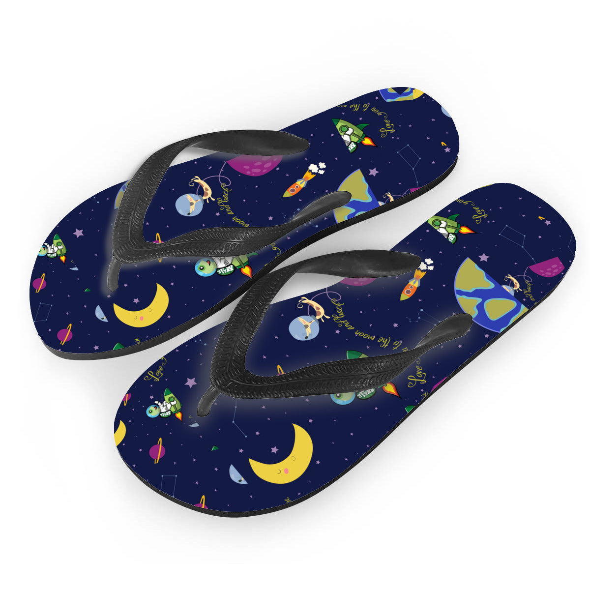 Flip Flops|Rubber "Love you to the Moon and Back"