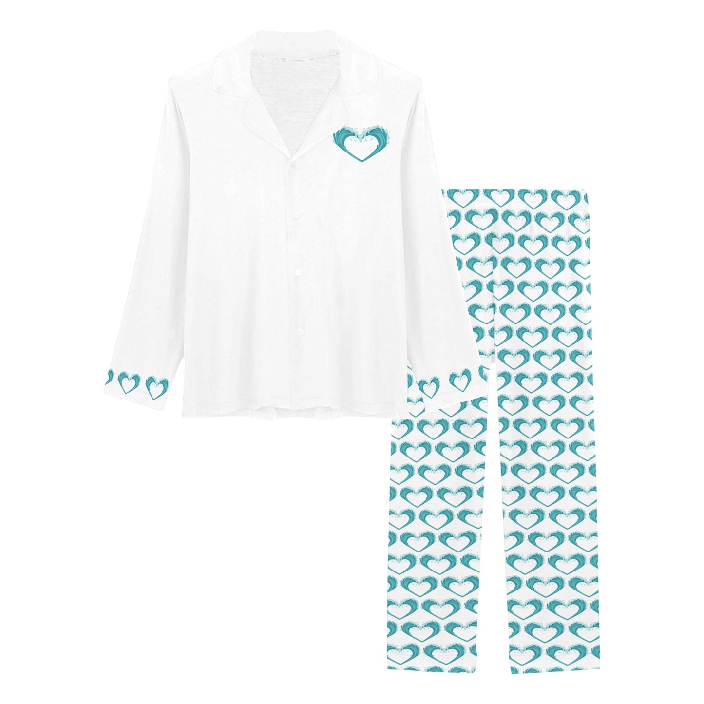 Women's Long Pajama Set "Ocean Embrace"