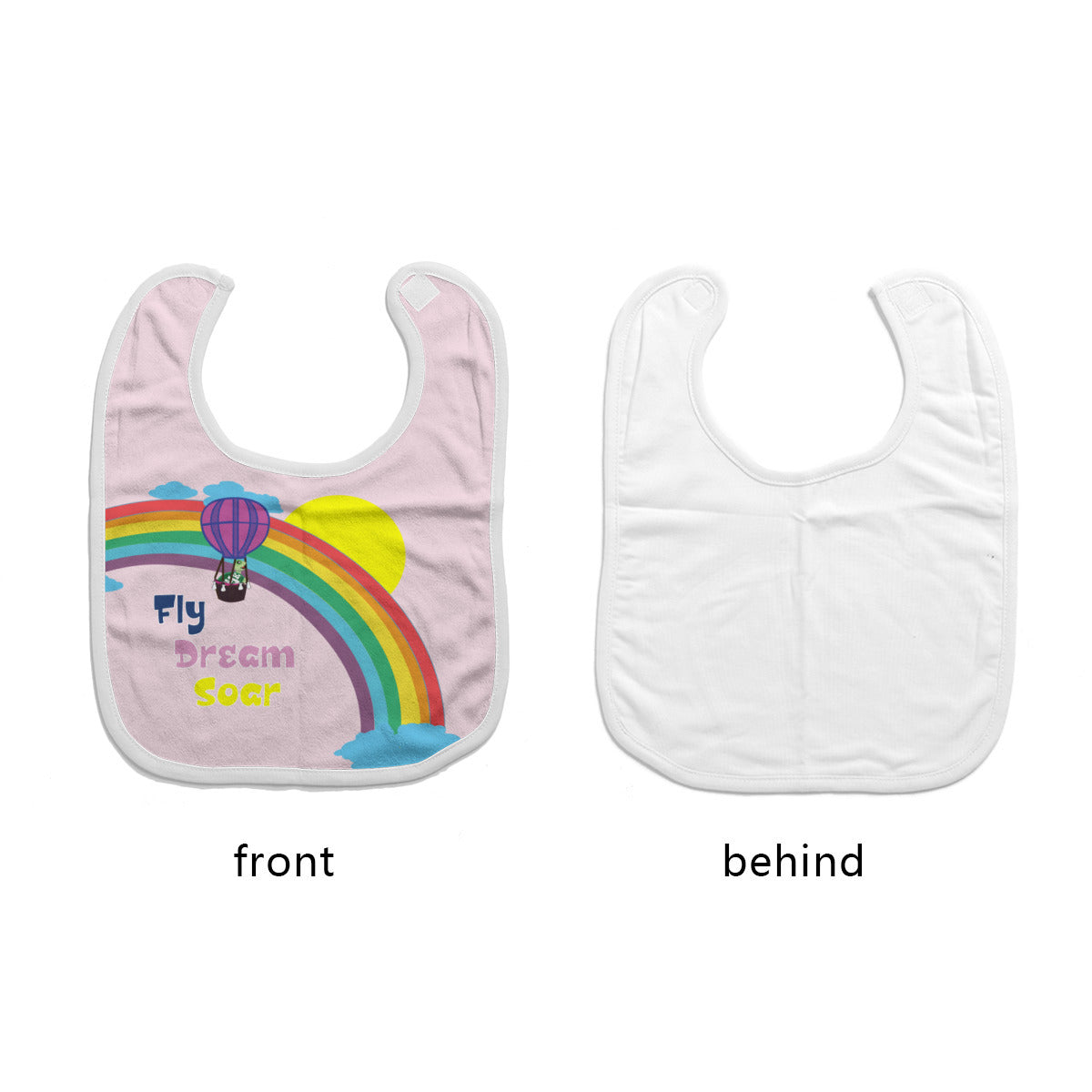 Cotton Baby Bib/Drooling Towel "Fly, Dreams, Soar"