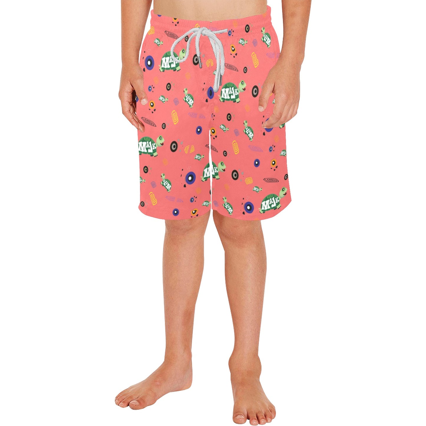 All Over Print Boys' Beach Shorts "Good vibes"