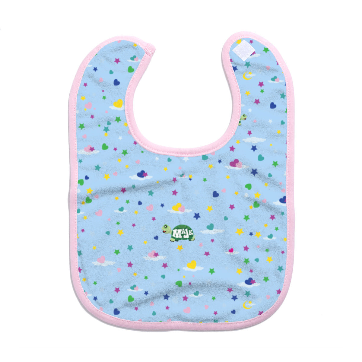 Cotton Baby Bib/Drooling Towel "Sweet Dreams Little One" (Lt. Blue)