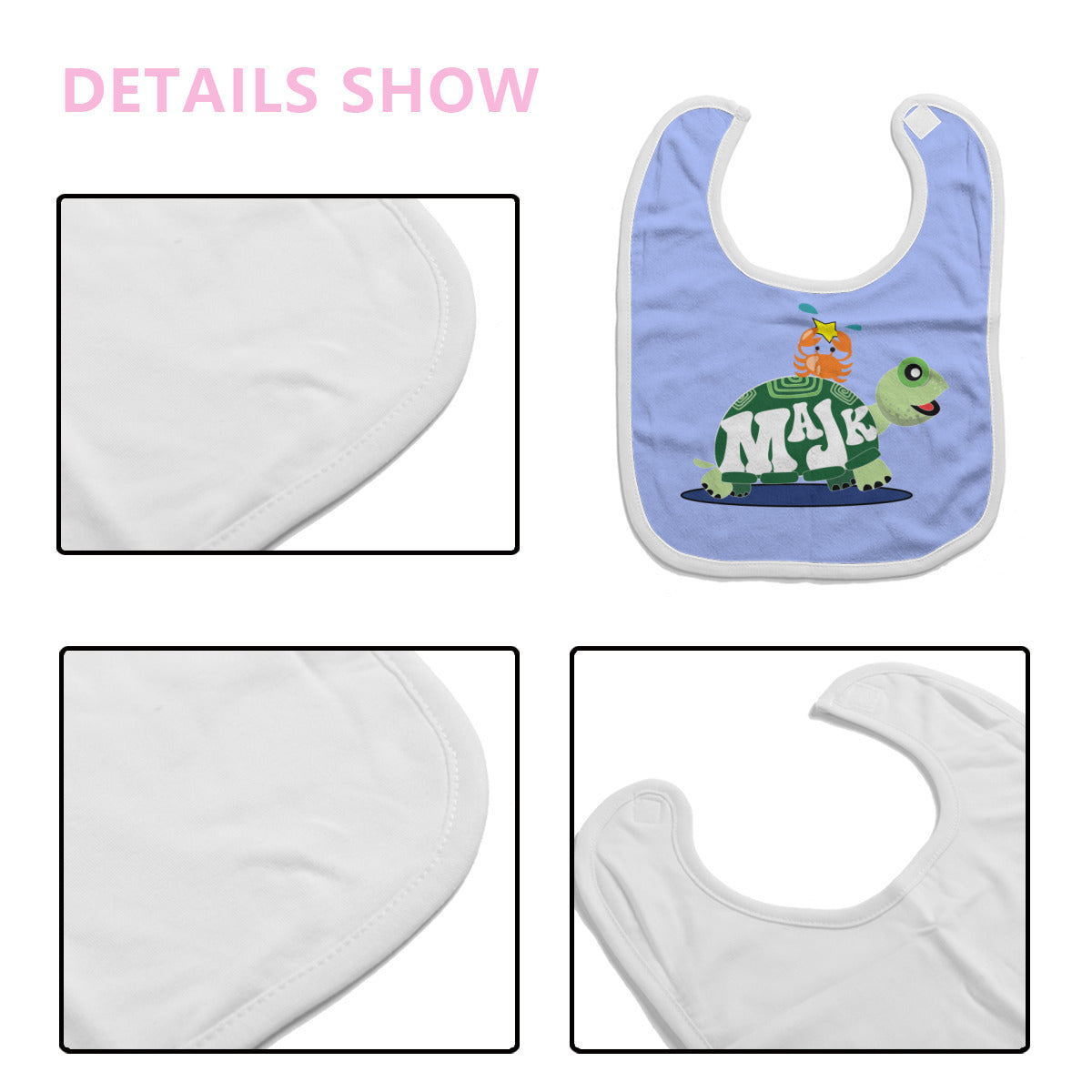 Cotton Baby Bib/Drooling Towel "Besties"