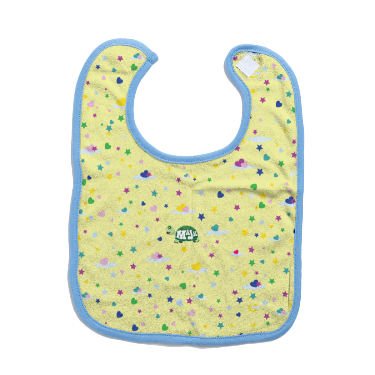 Cotton Baby Bib/Drooling Towel "Sweet Dreams Little One" (Yellow)