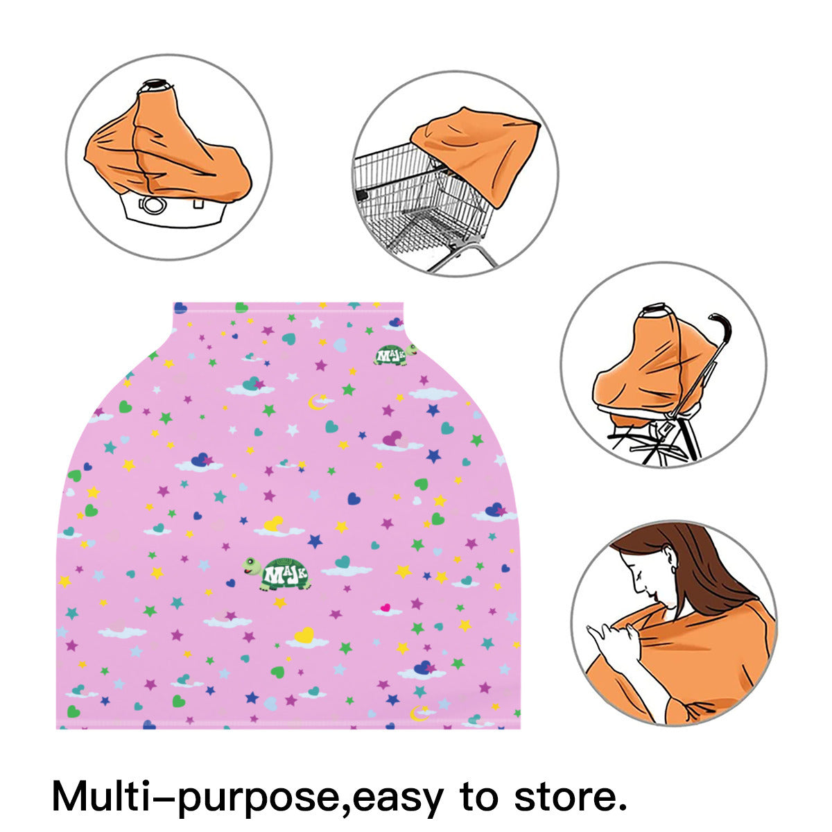 Versatile Nursing Cover "Pink Cover Up"