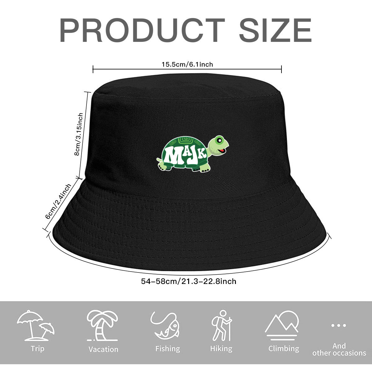 Bucket Hat "MaJK Turtle"