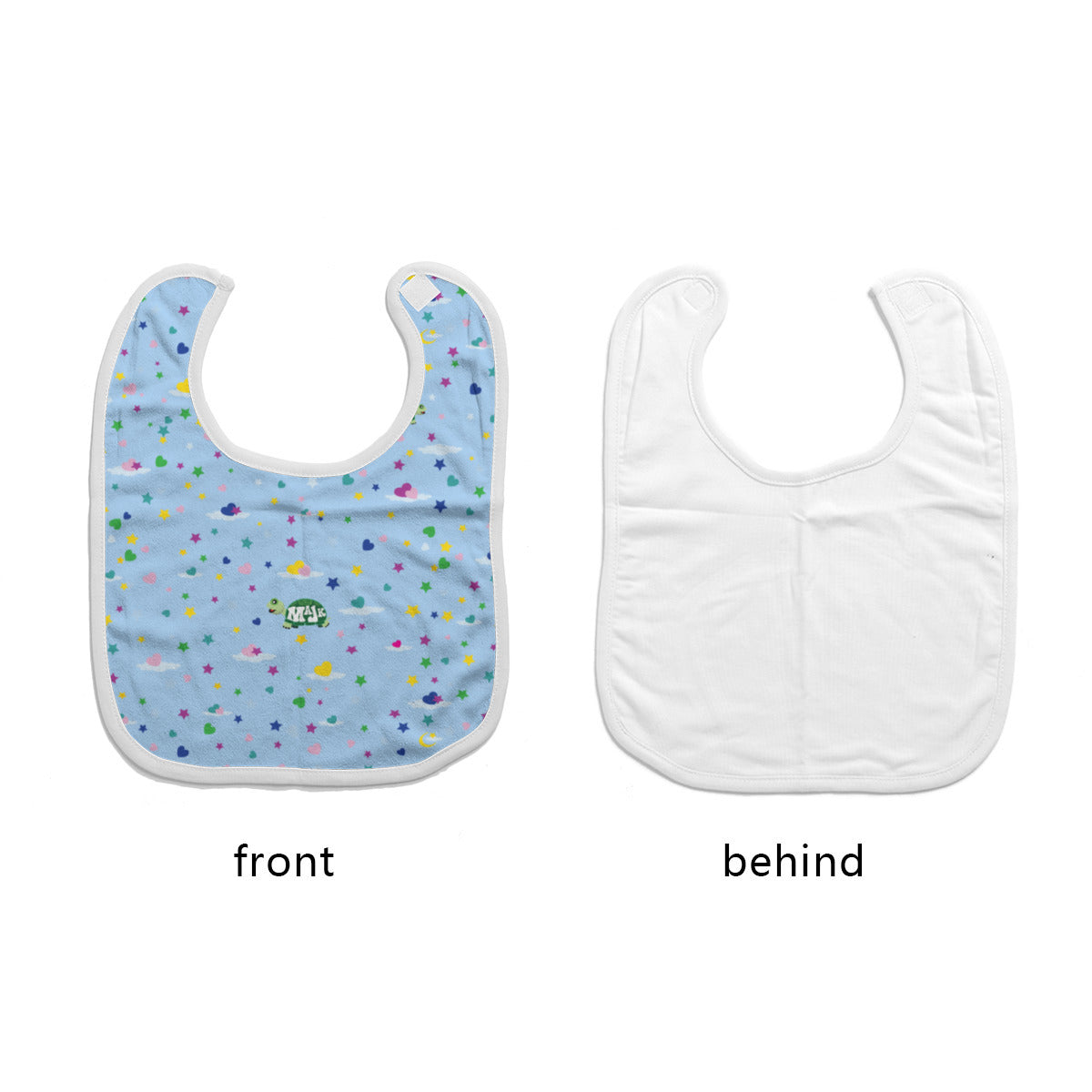 Cotton Baby Bib/Drooling Towel "Sweet Dreams Little One" (Lt. Blue)