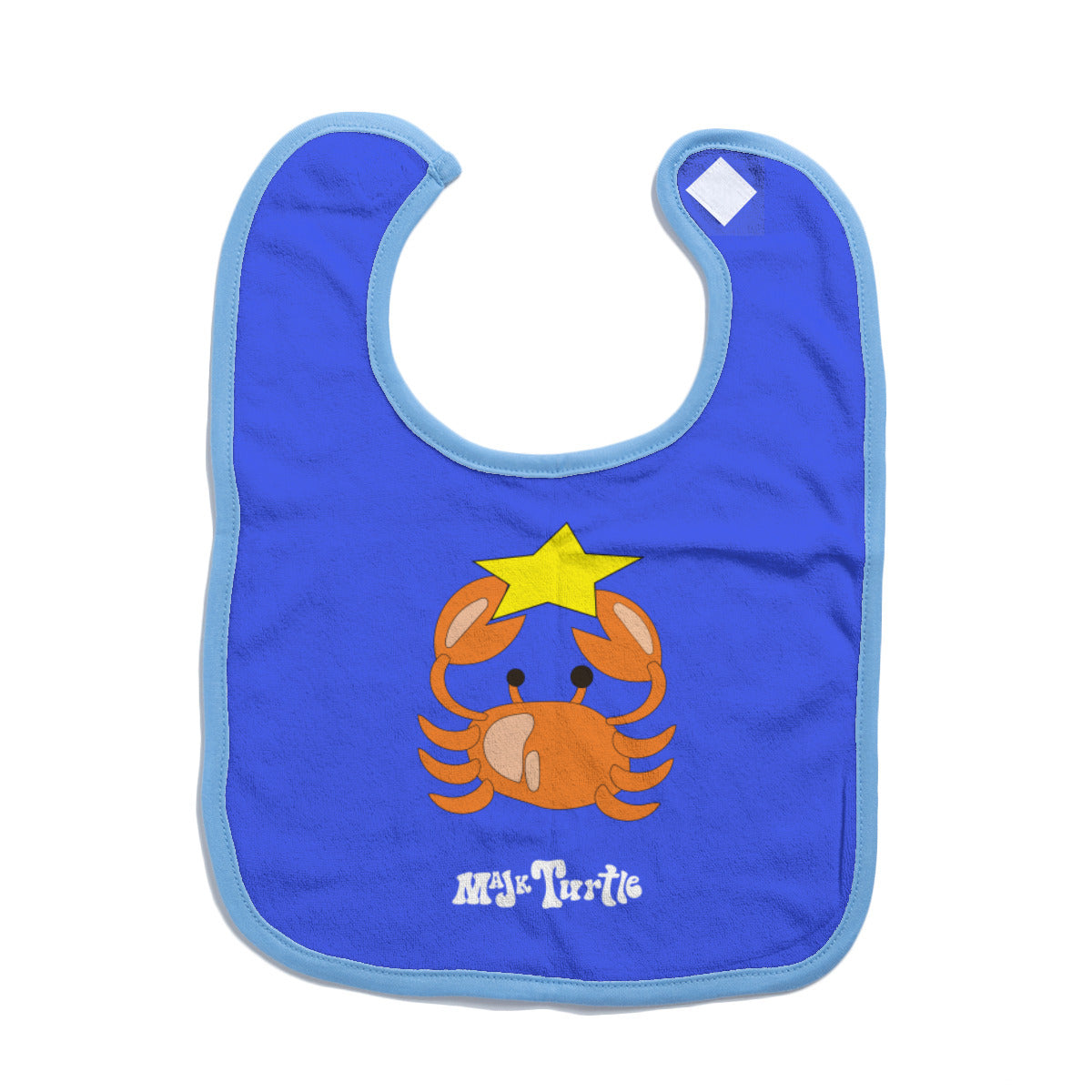 Cotton Baby Bib/Drooling Towel "A star is Born" (dk. Blue)