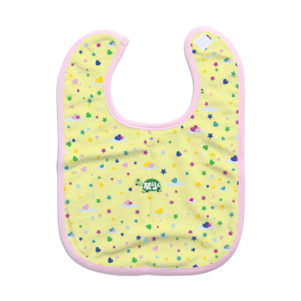 Cotton Baby Bib/Drooling Towel "Sweet Dreams Little One" (Yellow)
