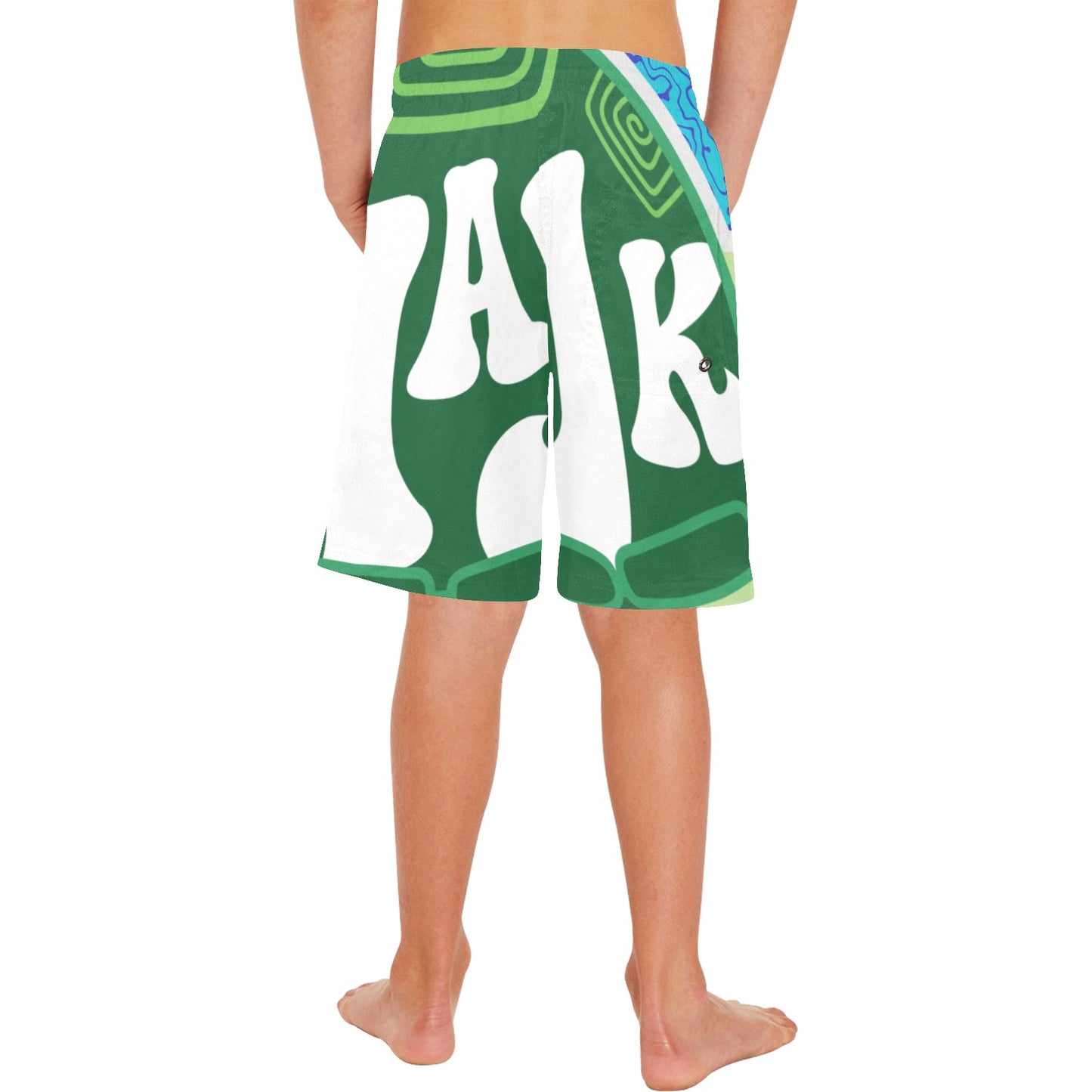 All Over Print Boys' Beach Shorts "Ripple Effect"