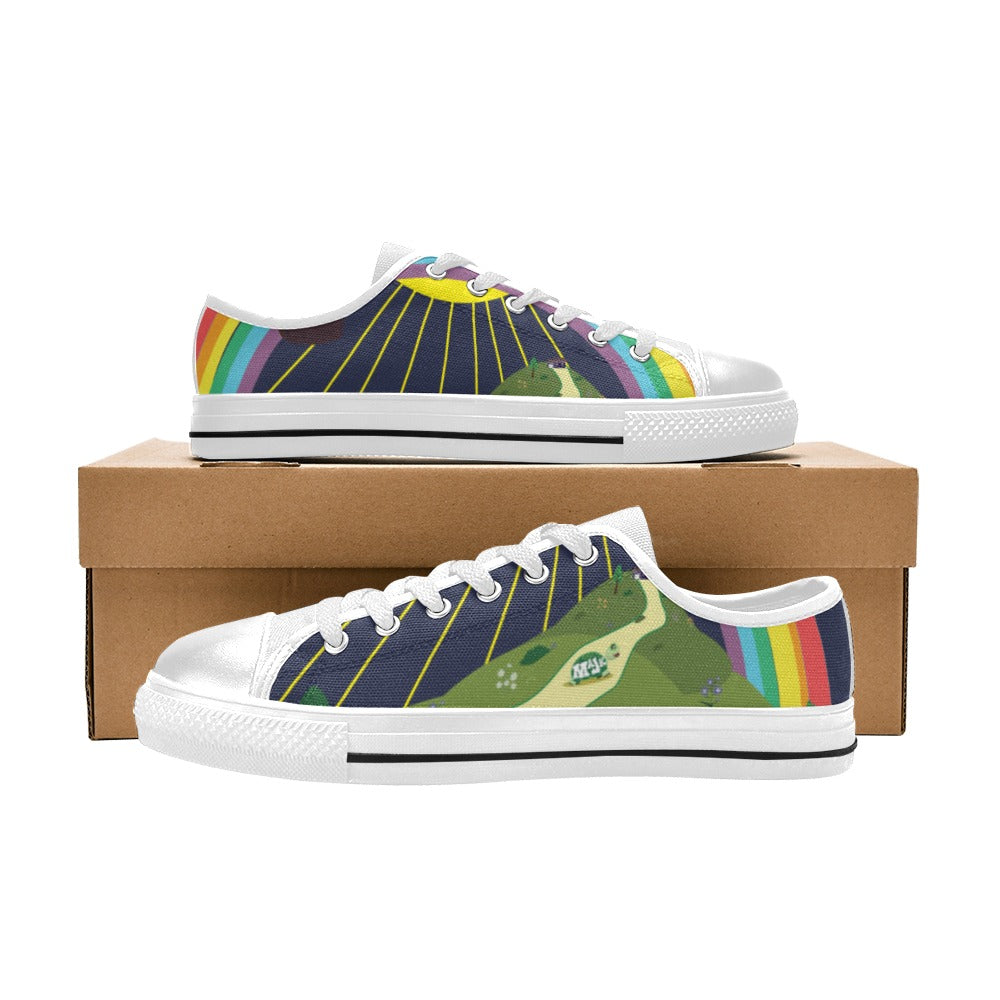 SALE: Canvas Kid's Low-cut Sneakers "No place like home"