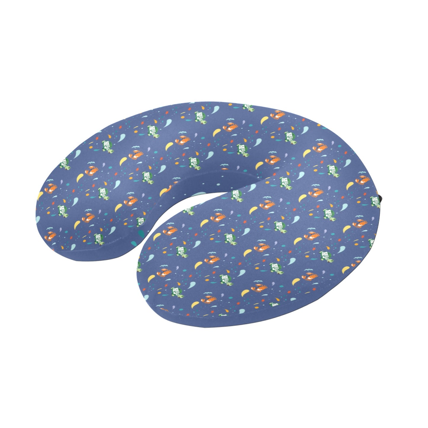 U-Shaped Travel Neck Pillow- "Surf's Up" Collection patterned