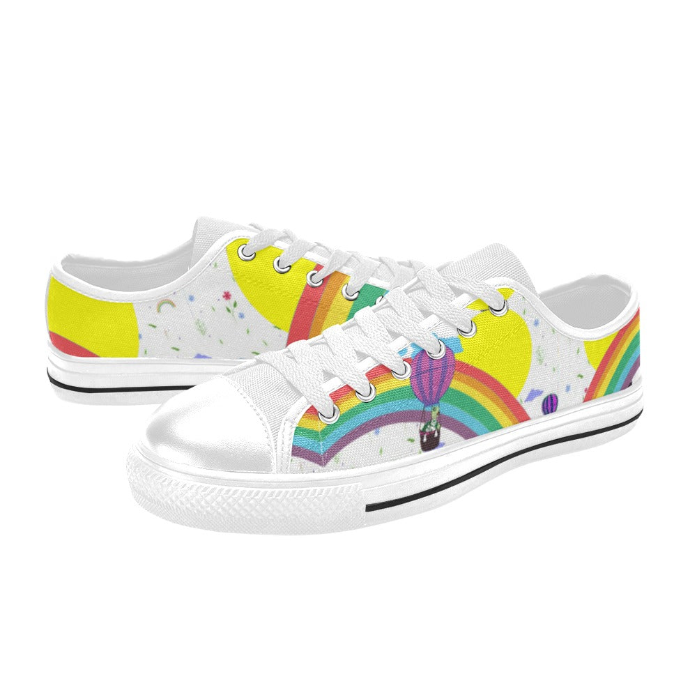 SALE: Canvas Kid's low-cut sneakers "Over the Rainbow"
