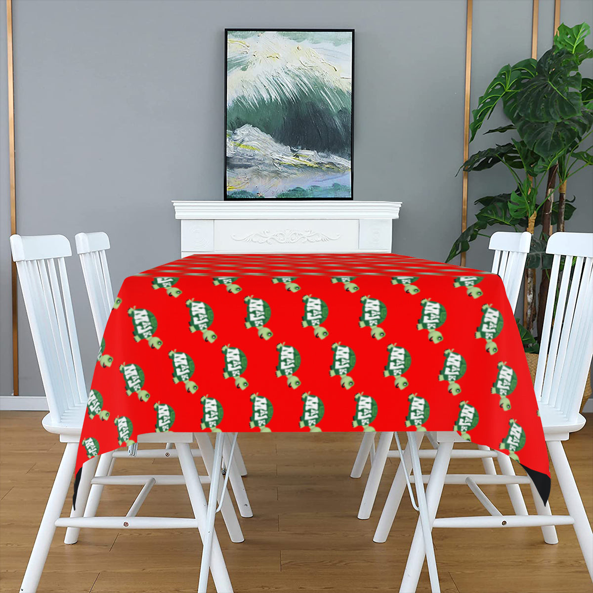 Holiday Table Cloth "MaJk Turtle Pattern"
