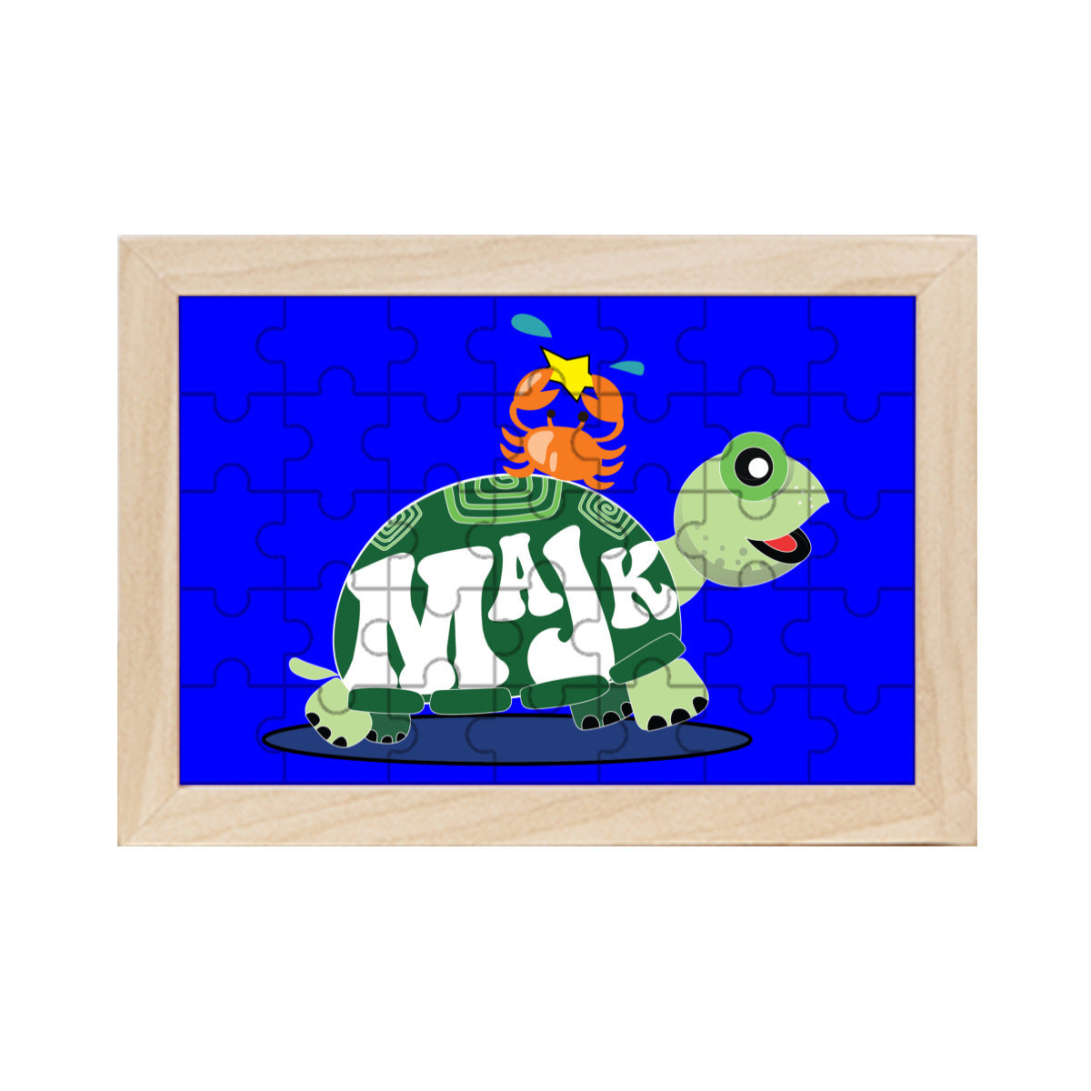 Picture Frame Puzzle|Cork - "Besties" (Blue)