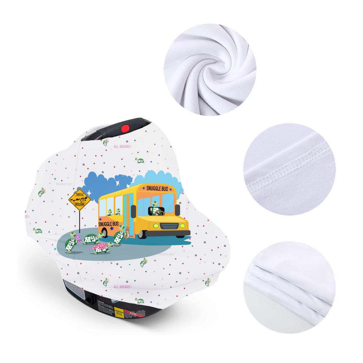 Versatile Nursing Cover- Milk Silk "Snuggle Bus"