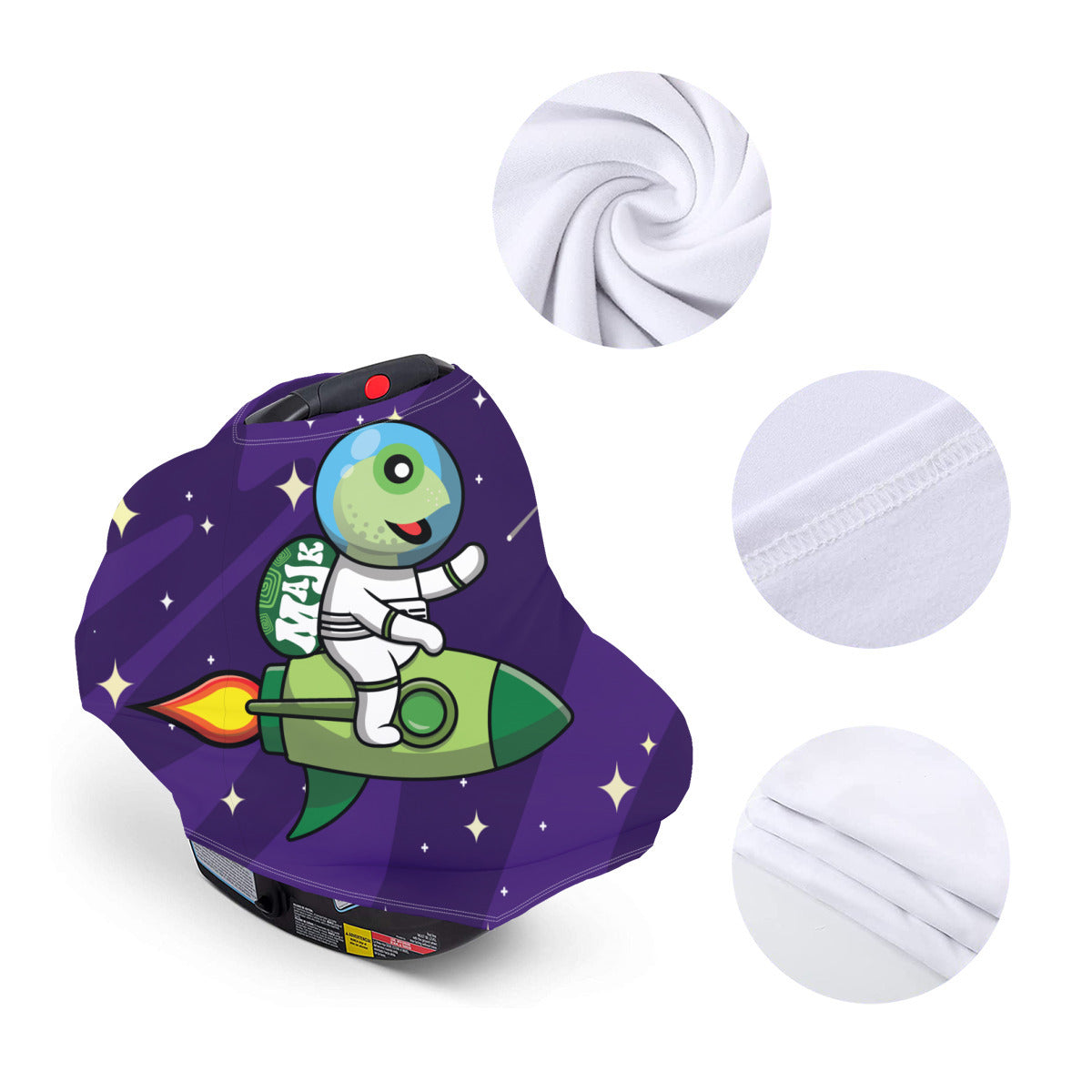 Versatile Milk Silk Nursing Cover "Love You to The Moon and Back"